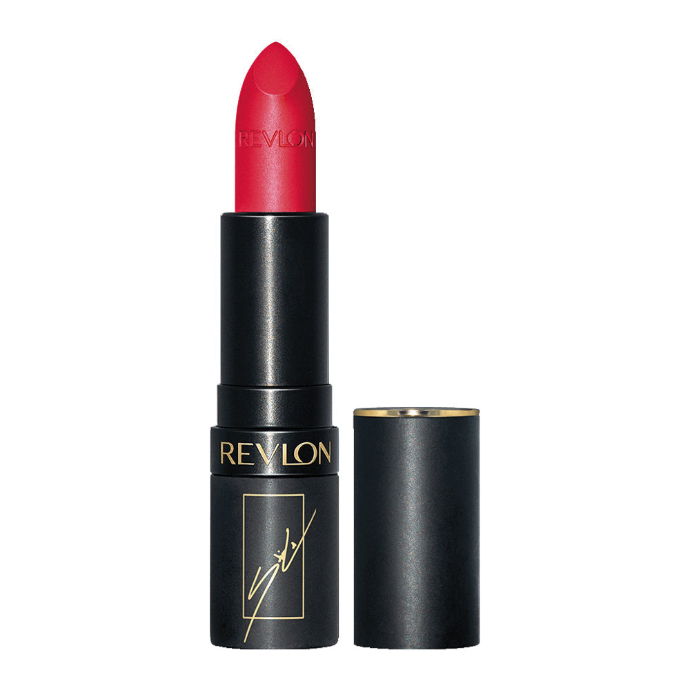Revlon Super Lustrous The Luscious Mattes Lipstick 4.2g in The Sofia Red with cap off