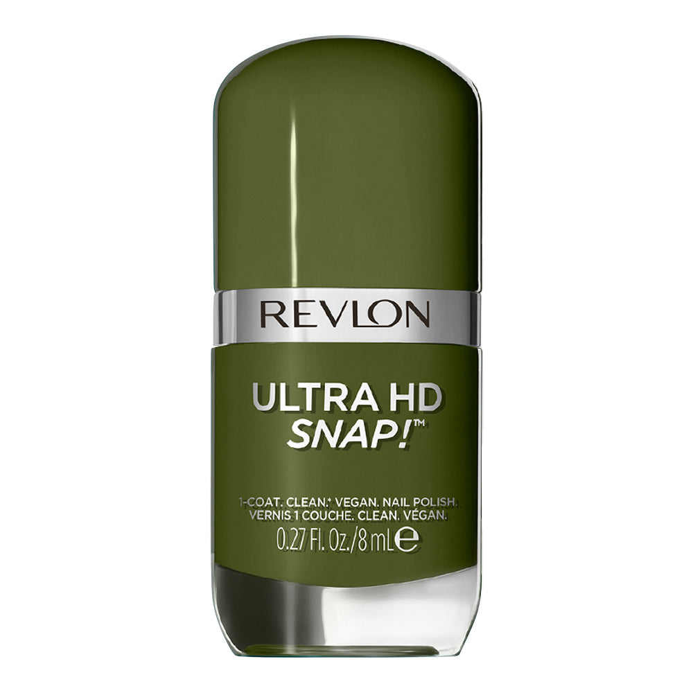 Revlon Ultra HD Snap! Nail Polish 8ml 022 COMMANDER IN CHIEF bottle with vibrant red color