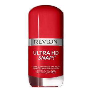 Revlon Ultra HD Snap! Nail Polish in Cherry on Top - 8ml - vibrant red shade