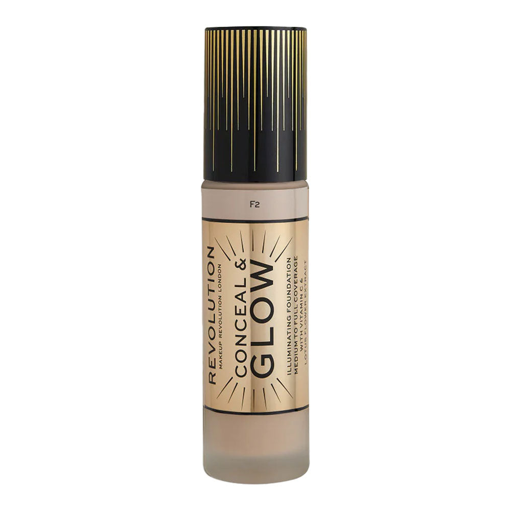 Revolution Conceal & Glow Illuminating Foundation 23ml F2