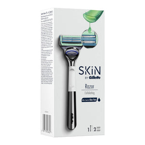SKiN by Gillette exfoliating razor with 2 blades for smooth skin